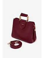 Malá kufříková kabelka z eko kůže bordó Lorielle
