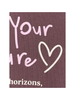 Dievčenská oversize mikina s kapucňou 4F 4FJRAW25TSWSF2429-51S