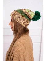 Pola fleecová čiapka K267 green+yellow neon