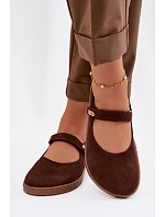 Semišové baleríny Barefoot so Zazoo remienkom 10206 Chocolate Semišové baleríny Barefoot so Zazoo remienkom 10206 Chocolate