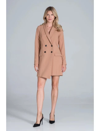 Dámske šaty M822 Brown - Figl Dámske šaty M822 Brown - Figl