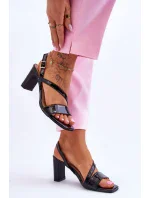 Sandále na podpätku model 178389 Step in style