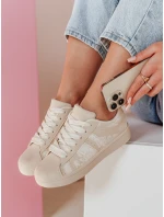 Dámske tenisky na platforme LUCIOS beige FashionStreet ZY0863
