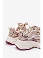 Sneakersy Dziecięce Na Grubej Podeszwie Złote Xairana