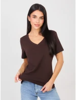 Tričko RV TS A1095.33 tmavohnedé