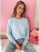 Dámska jednofarebná mikina LUMIVIA modrá FashionStreet BY1370 Dámska jednofarebná mikina LUMIVIA modrá FashionStreet BY1370