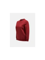 Mikina Peak Performance W Original Small Logo Crew burgundy