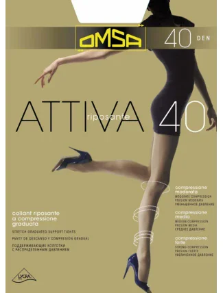 Dámske pančuchové nohavice Attiva 40 - OMSA