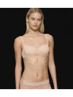 Dámska podprsenka Body Make-Up Illusion Lace Balconette - BROWN - svetlohnedá 00NZ - TRIUMPH