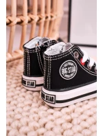 Dziecięce Wysokie Trampki Z Suwakiem BIG STAR HH374188 Czarne