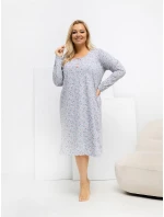 DU KN nočná košeľa FP 602.15 sivá DU KN nočná košeľa FP 602.15 sivá