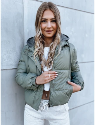 Dámska prešívaná bunda KHALEESI zelená FashionStreet TY3876 Dámska prešívaná bunda KHALEESI zelená FashionStreet TY3876