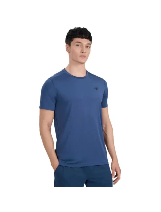 Pánske tričko 4F FNK M1521 denim 4FWAW25TFTSM1521 32S pánske