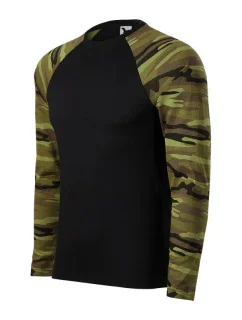 Tričko Malfini Camouflage LS M MLI-16634 camouflage green pánske