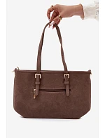 Shopper taška z imitácie semišu Taupe Araminta