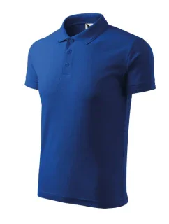 Pánska polokošeľa Pique v kráľovskej modrej farbe