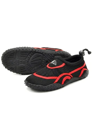 TOPÁNKY DO VODY JUNIOR BLACK/RED XQMAX R.32