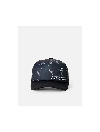 Detská čiapka s kšiltom RIP CURL Weekender Trucker – pre chlapcov, čierna Detská čiapka s kšiltom RIP CURL Weekender Trucker – pre chlapcov, čierna