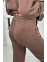 Bavlnená súprava s vyšívaným nápisom Paradise mocca