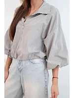Dámska bavlnená bunda typu bomber na zips, farba fango zelená Dámska bavlnená bunda typu bomber na zips, farba fango zelená