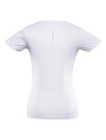 Dámske rýchloschnúce tričko QUATRA White s potlačou - ALPINE PRO Dámske rýchloschnúce tričko QUATRA White s potlačou - ALPINE PRO