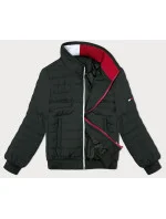 Pánska prešívaná bunda v army farbe so stojačikom J.Štýl (84M3025-136) Pánska prešívaná bunda v army farbe so stojačikom J.Štýl (84M3025-136)