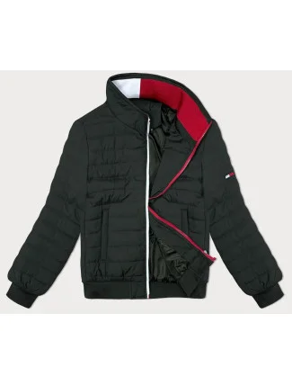 Pánska prešívaná bunda v army farbe so stojačikom J.Štýl (84M3025-136) Pánska prešívaná bunda v army farbe so stojačikom J.Štýl (84M3025-136)