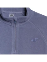 Dievčenská fleecová mikina 4F F060 tmavomodrá 4FJWAW25UFLEF060 31S