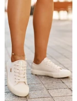 Dámske plátenné tenisky Big Star - béžové