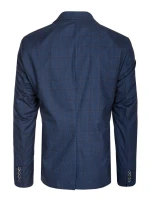 Pánske jednoradové sako v tmavomodrej farbe FashionStreet MX0628