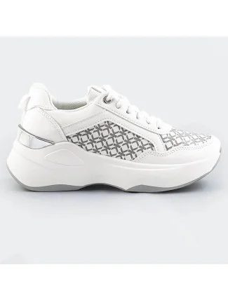 Biele dámske športové topánky (SG-137)