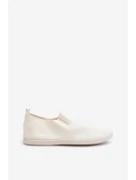 Damskie Tenisówki Trampki Slip-On Beżowe Lovinia
