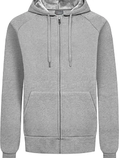 Promodoro 5500 Unisex mikina s kapucňou z hrubej bavlny 40.5500 heather grey