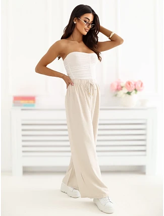 CS SP nohavice LF5101.94 svetlo béžové