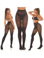 Dámske sexy pančuchy "Hearts" SH6718 čierne - In-StyleFashion