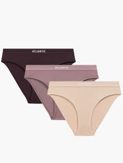 Atlantic 3CLP-012 3-pack farba:ružová/tmavá bordová/tmavá béžová