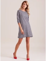 Šaty EN SK 4335.08 čierna a biela