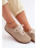 Dámske semišové kožené tenisky Barefoot Zazoo N1243 Beige Dámske semišové kožené tenisky Barefoot Zazoo N1243 Beige