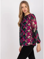 Blúzka DHJ BZ 8643 2.67P tmavo zelená