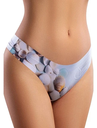 Dámske brazilky Fresh Summer Shells lilac - Meméme