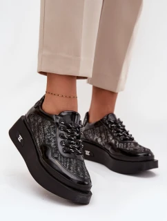 Poloplatformové topánky model 219107 Krok v štýle