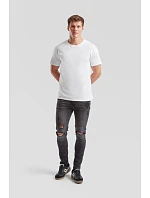 Fruit of the Loom Iconic 195 T Pánske tričko z hrubého materiálu 16.1422 biele