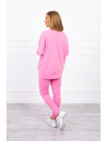 Súprava s oversize blúzkou svetlo ružová Súprava s oversize blúzkou svetlo ružová