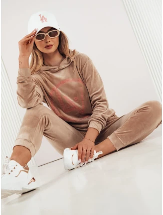 VIP PRIVATE ťavia dámska velúrová súprava FashionStreet AY0871 VIP PRIVATE ťavia dámska velúrová súprava FashionStreet AY0871
