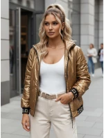 Dámska prešívaná bunda GLAMCIX béžová FashionStreet TY4784