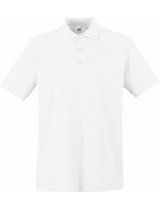 Fruit of the Loom Premium Polo Piqué – polo tričko 16.3218, biele Fruit of the Loom Premium Polo Piqué – polo tričko 16.3218, biele