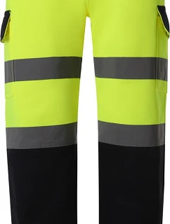 Yoko HV 016T Hi-Vis tepláky 79.016T hi vis žltá/námornícka modrá
