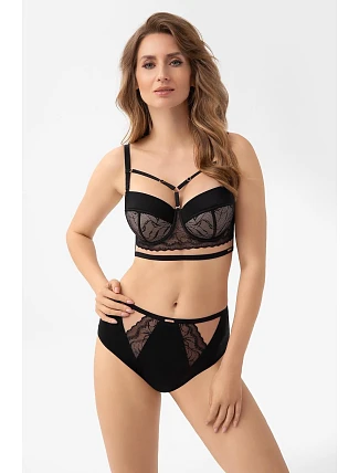 Gorsenia F003 Nohavičky Joy black M-3XL