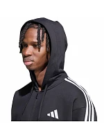 Pánska mikina adidas Essentials 3-Stripes Fleece Full-Zip Hoodie, čierna, KY6559 Pánska mikina adidas Essentials 3-Stripes Fleece Full-Zip Hoodie, čierna, KY6559