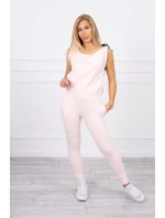 Nohavice/oblek s nápisom selfie powder pink Nohavice/oblek s nápisom selfie powder pink